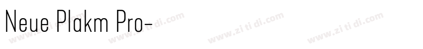 Neue Plakm Pro字体转换